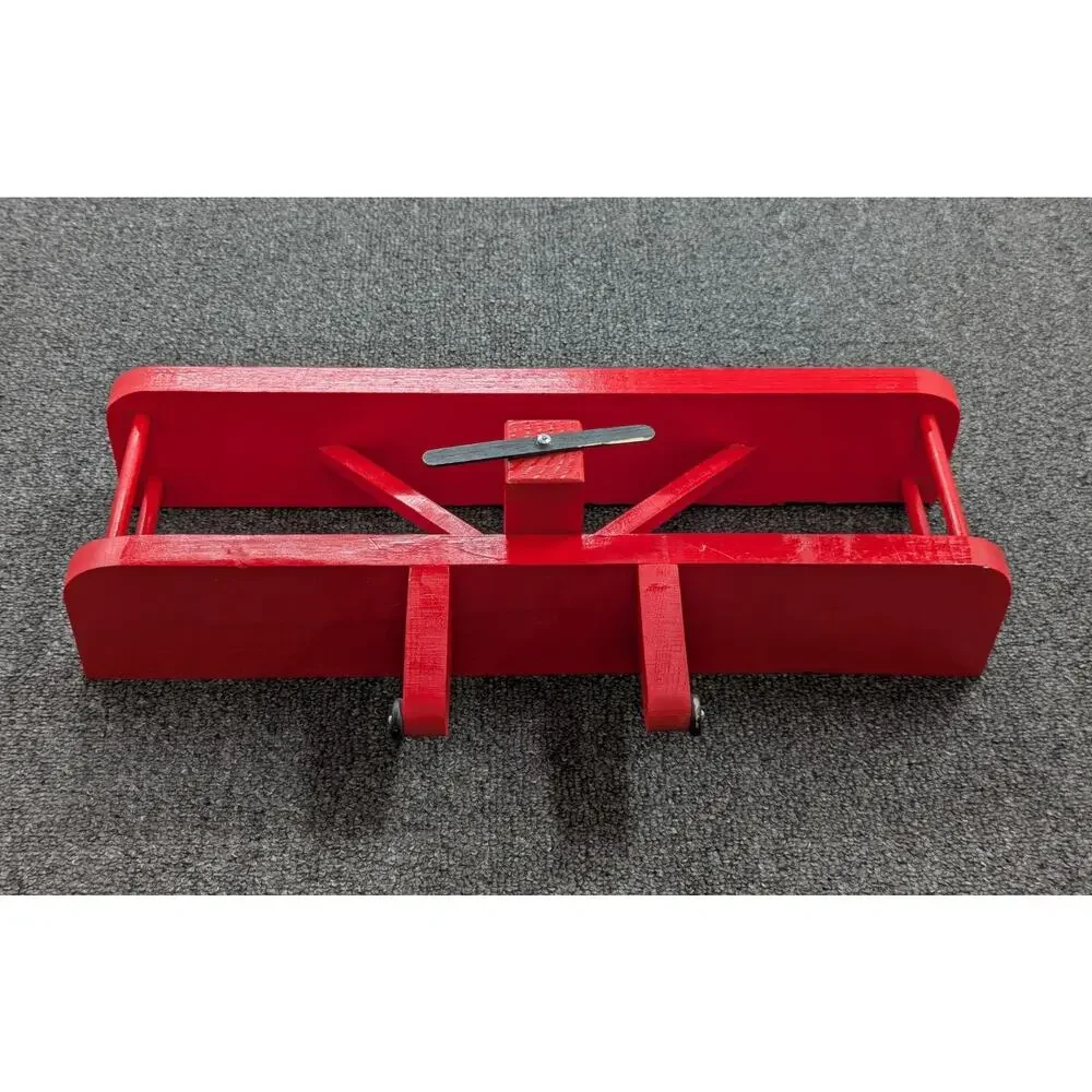 Mr. Train Red Wood Decorative Airplane Wall Shelf Decor Wheels Propeller Move